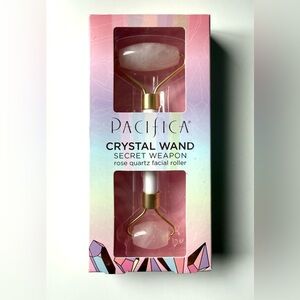 Pacifica Crystal Wand Secret Weapon Rose Quartz Facial Roller New in Box